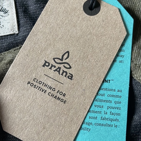 PRANA Cozy Up Henley Dress,100%HEMP,Size XL NWT, Charcoal Heather - Picture 5 of 7